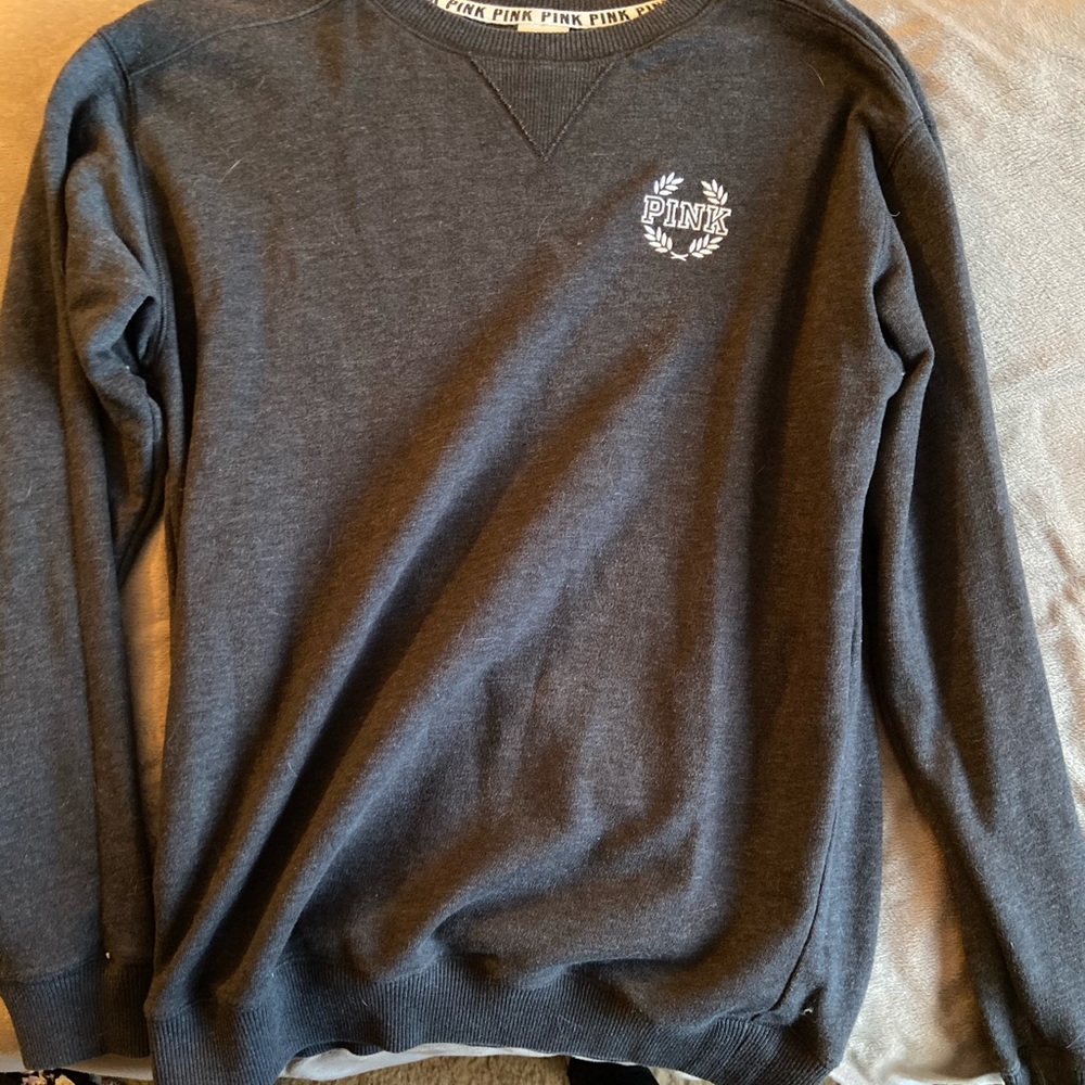 VS pink gray sweatshirt